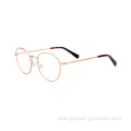 New Good Quality Full Rim Round Simple Design Classical Metal Eyeglasses Frames